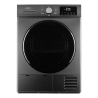 Сушильна машина ARDESTO тепловий насос Black Mars, 8кг, A++, 65см, дисплей, підсвіч.барабана, сірий